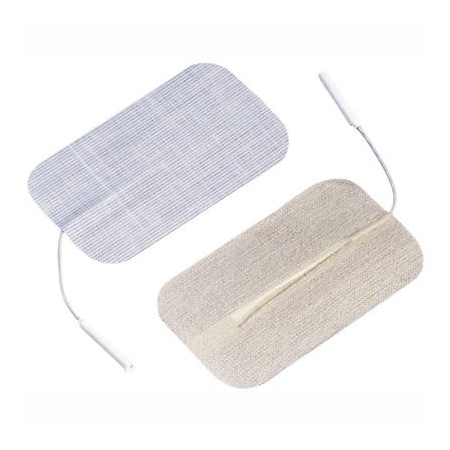 Fabrication Enterprises Dura-Stick Premium Electrodes, 2" x 3.5" Rectangle, Stainless Steel Mesh, 40/Case 04-2175-10